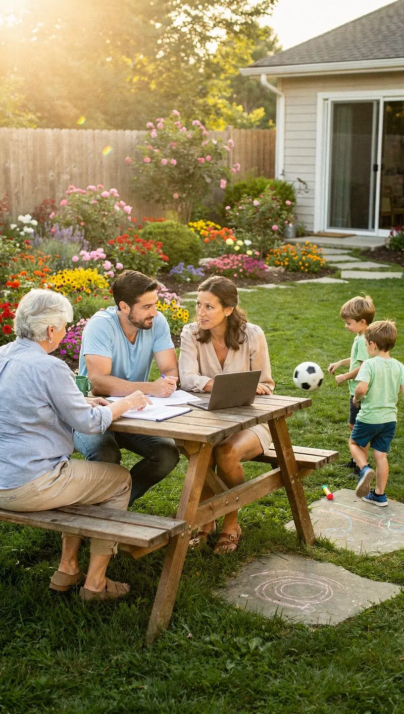 Ilustracja pokazująca rodzinę podróżującą bezpiecznie samochodem dzięki programom ochrony kierowców.